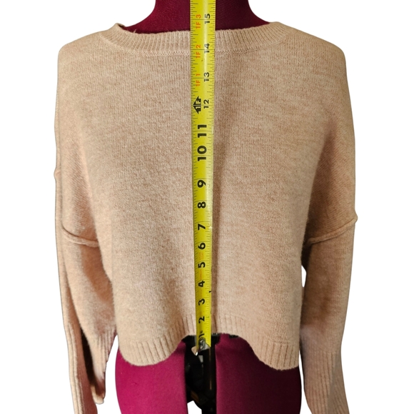 Topshop Soft Knit Cowl Neck Dusty Pink Blush Sweater - Picture 7 of 10